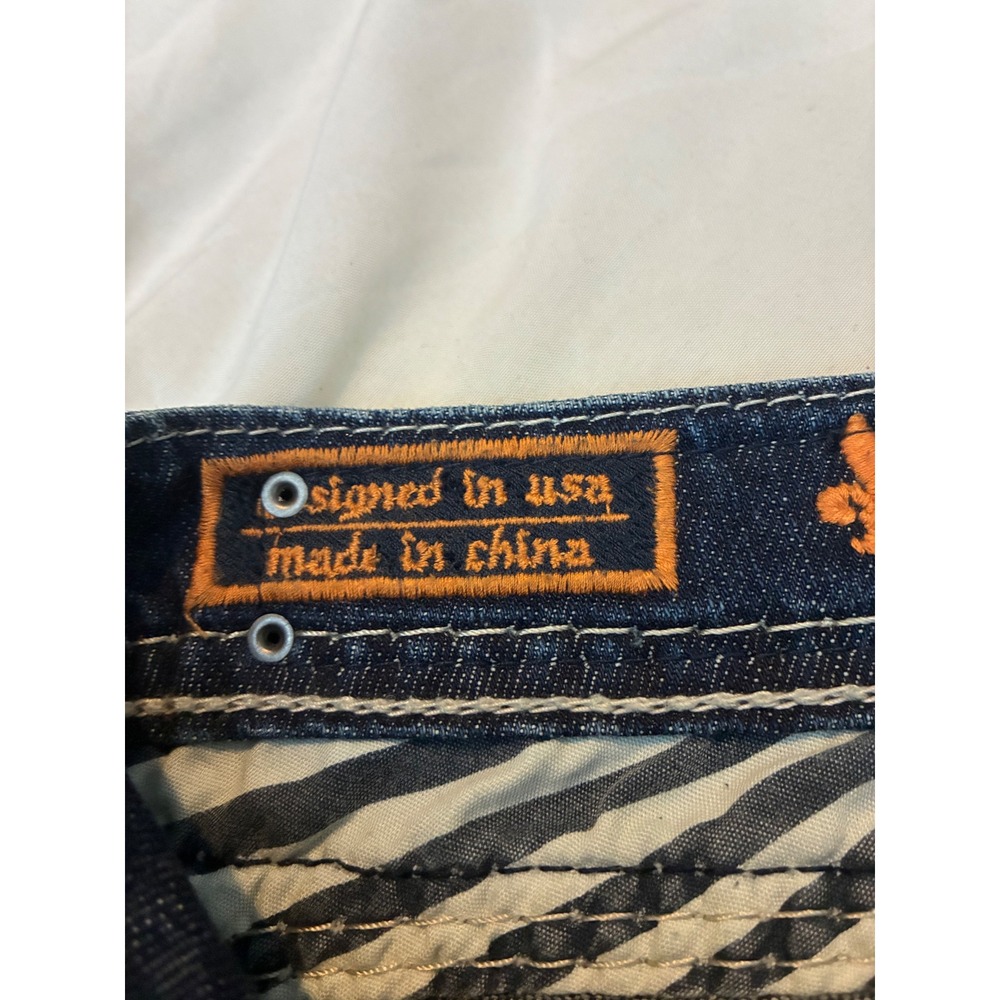 Rock Revival Johanna Capri Jeans Dark Wash Thick Stitch Y2K Denim 27 RJ8250P58 - Picture 2 of 13